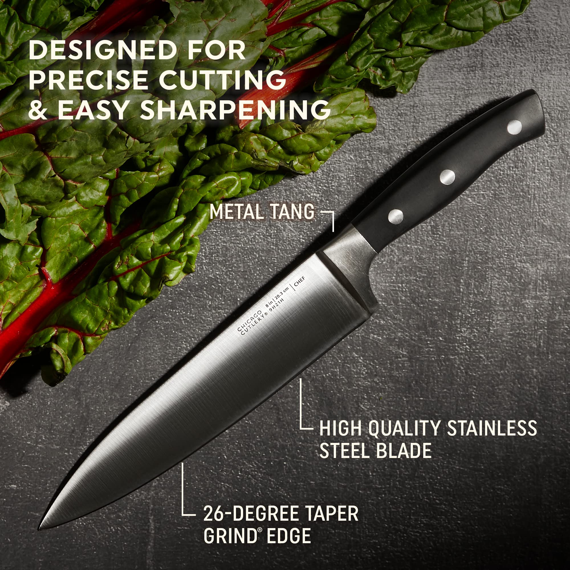 Amazon.com: Chicago Cutlery Insignia Triple Rivet Poly (18-PC